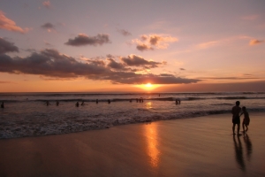 Bali beach sunset