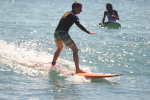 Bali Kuta beach surfing